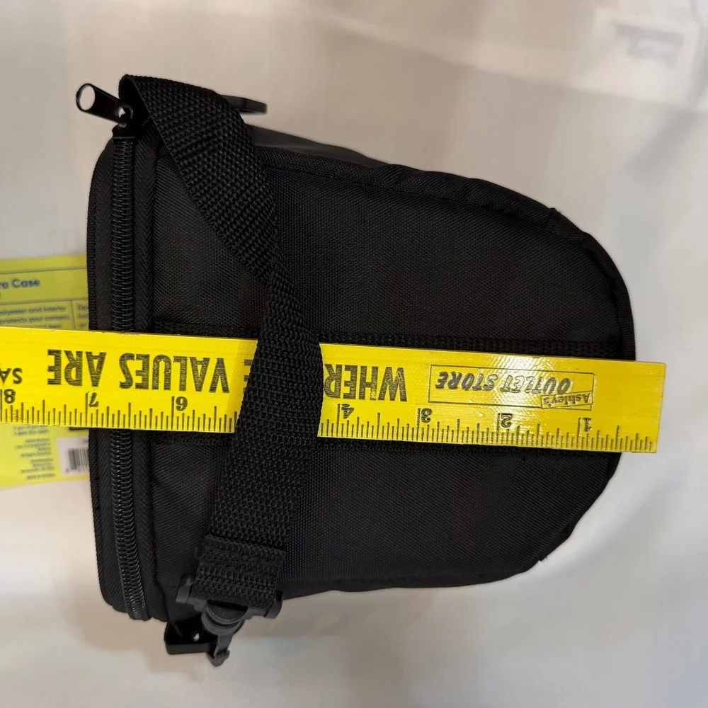 Onn DSLR Camera Case Black Padded Holster Bag with Shoulder Strap New